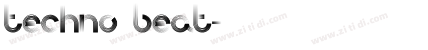 Techno Beat字体转换